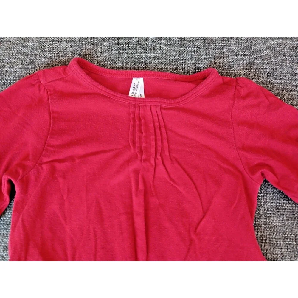 Old Navy Dress 2T Red Ruffle Short Sleeve Tie Waist
